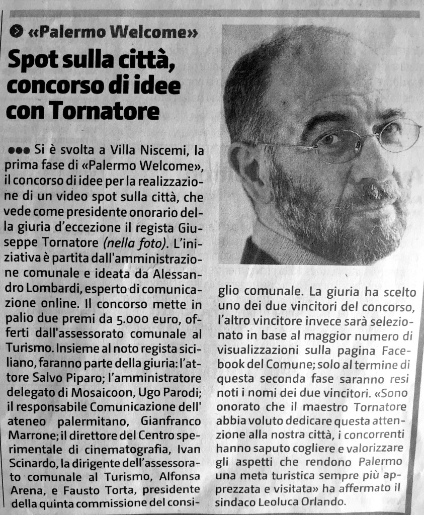 Giornale di Sicilia - 19 maggio 2015