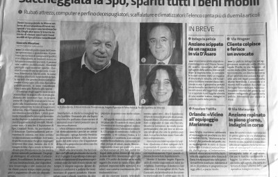Giornale di Sicilia su furto mobili Spo 30 giugno 2015